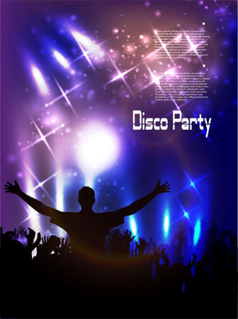 Disco club  vector backgroundのイラスト素材