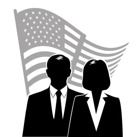 businessman icon with symbolのイラスト素材