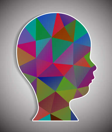 head of polygonsのイラスト素材