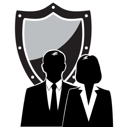 businessman icon with symbolのイラスト素材