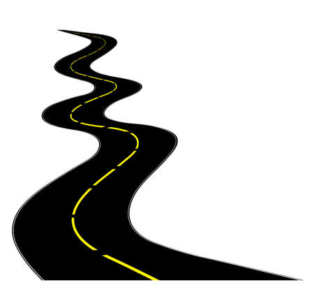 road on a white background for your designのイラスト素材