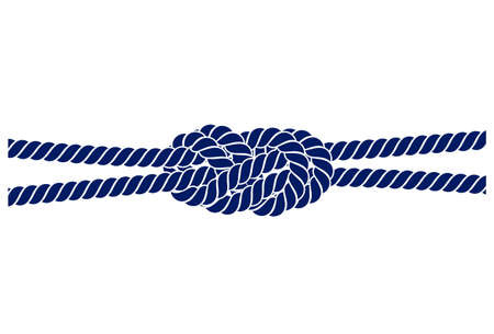 rope knot on a white backgroundのイラスト素材