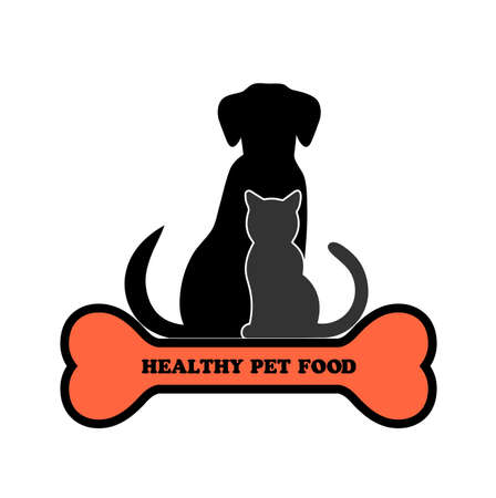 symbol of healthy food of animalsのイラスト素材