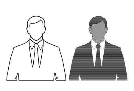 silhouette of a businessmanのイラスト素材