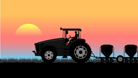 rural landscapeのイラスト素材