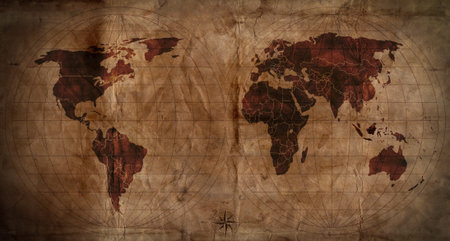 old mapの写真素材