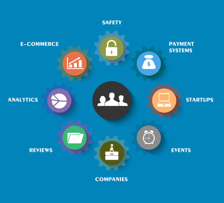 infographics business design.のイラスト素材