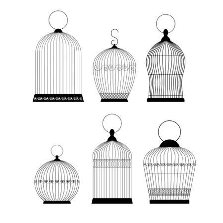 cage for birdsのイラスト素材