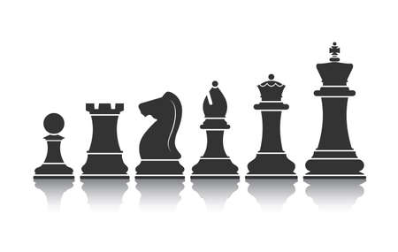 chessmen icon vectorのイラスト素材