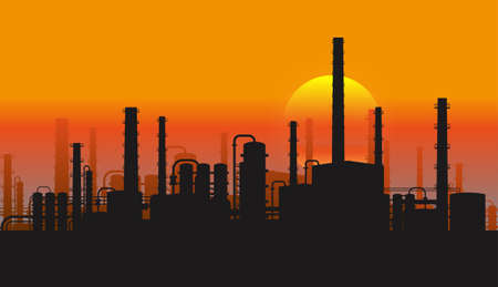 industrial landscapeのイラスト素材