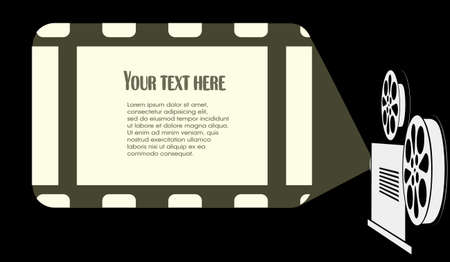 screen is in the cinemaのイラスト素材