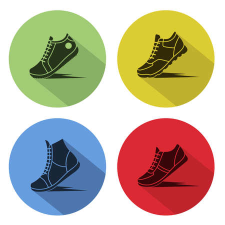 icons sports shoesのイラスト素材