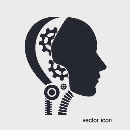 icon robot cybernetic organismのイラスト素材