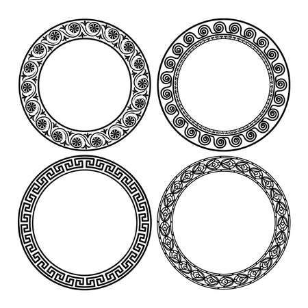 Greek ornament. Patterns in antique style.のイラスト素材