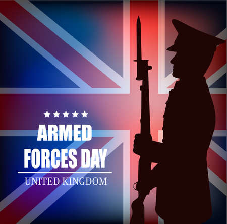 Armed Forces Day greeting card templateのイラスト素材