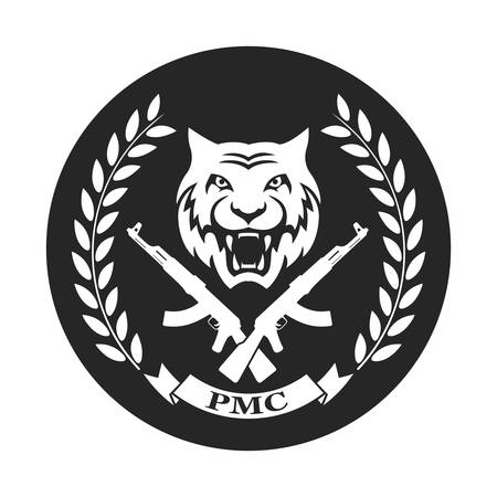 Label of the private military groupのイラスト素材