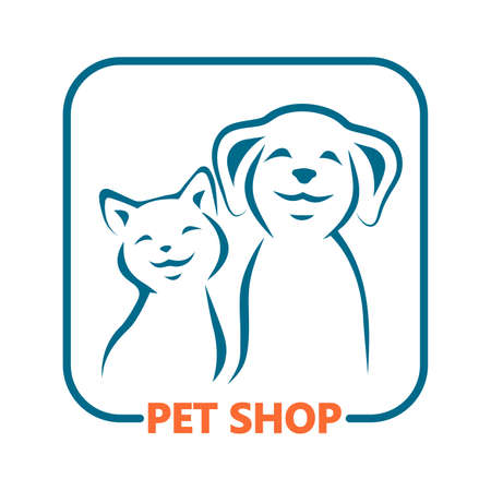 Pet shop vector icon.のイラスト素材