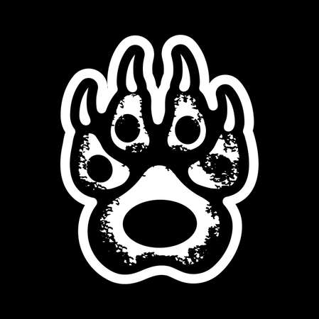 Set print of paws of predators.のイラスト素材