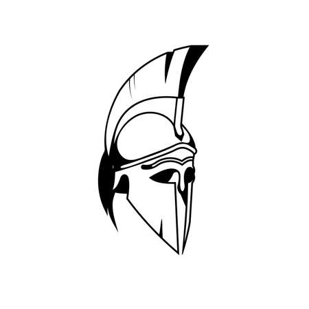 old shabby symbol of spartan warriorのイラスト素材