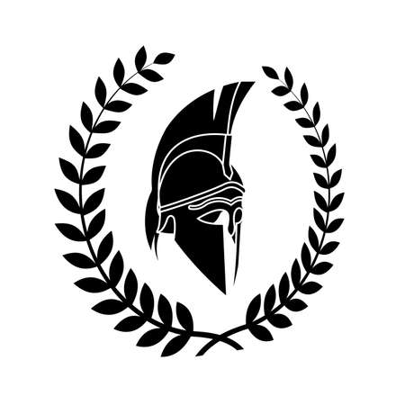 old shabby symbol of spartan warriorのイラスト素材