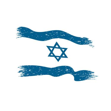 israel flag in grunge style vector illustrationのイラスト素材