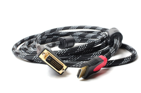cable the connecting computer and the monitor DVI HDMI