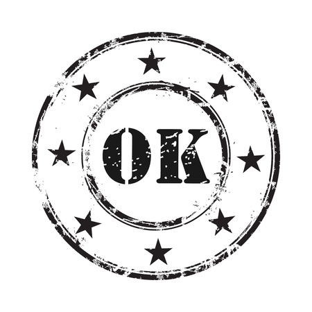Ok abstract grunge rubber stamp backgroundのイラスト素材