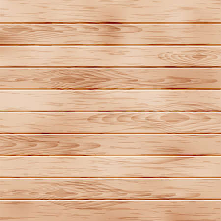 Realistic wooden texture with boards. Vector illustration.の写真素材