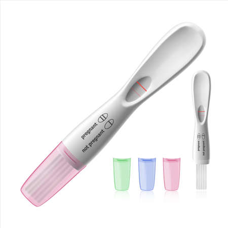 Pregnancy test. Vector Illustration.のイラスト素材