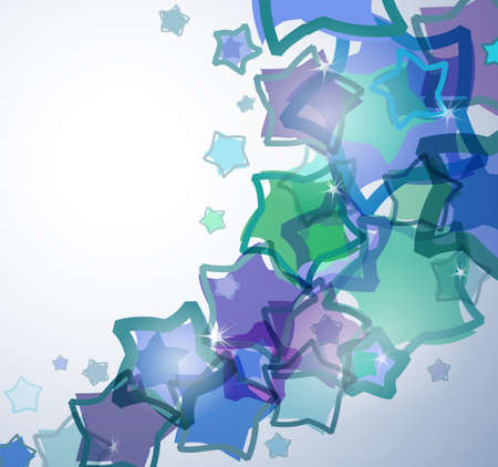 Abstract vector background with startsのイラスト素材