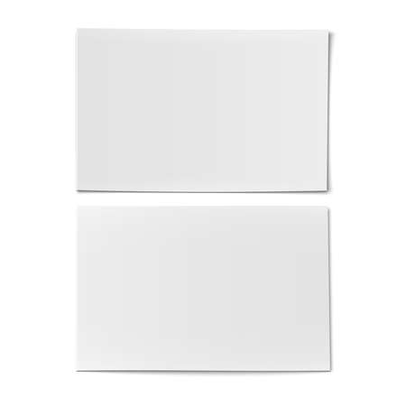 Couple of business card template - front and back sides. Vector illustration. のイラスト素材