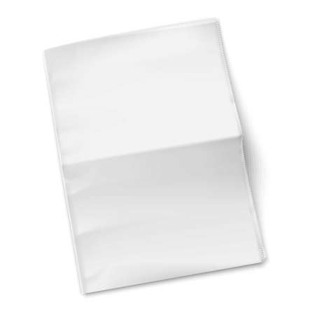 Blank newspaper template on white background. Vector illustration. EPS10.のイラスト素材