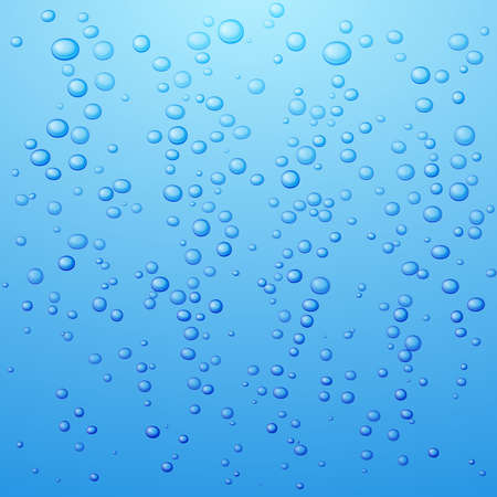 Water bubbles background. Vector illustration.のイラスト素材