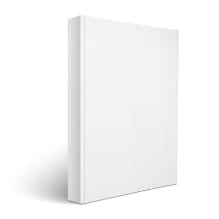 Blank vertical softcover book template.のイラスト素材