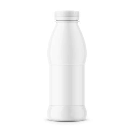 White milk bottle template.のイラスト素材