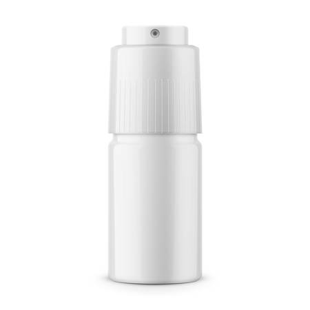 White glossy metal deodorant spray bottle.のイラスト素材