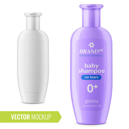 Shampoo bottle template.のイラスト素材