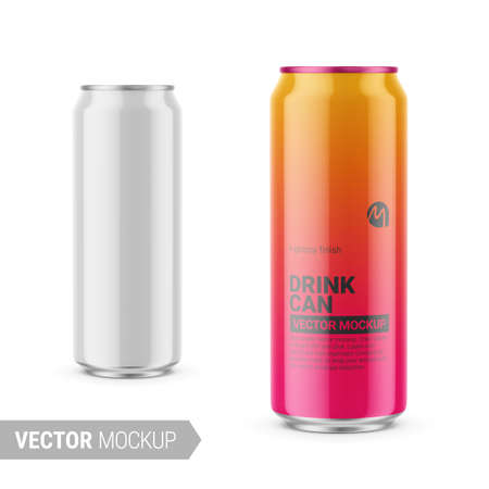 White glossy plastic bottle mockup. Vector illustration.のイラスト素材