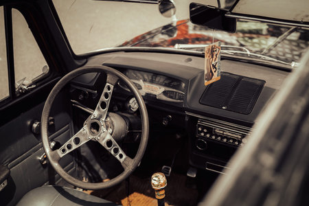 KIEV, UKRAINE - APRIL 29, 2017: Retro cars. OldCarLand show is an annual exhibition of retro...
