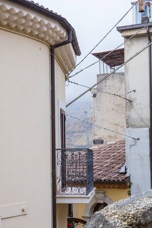 Castel di Sangro, Abruzzo, Italy. October 13, 2017. Photographic documentation between the streets of Castel di Sangroの写真素材