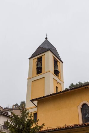 Villetta Barrea, Abruzzo, Italy. 13 October 2017. Photographic documentation of the church of S. Maria Assuntaの写真素材