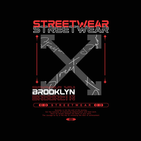 Modern design with streetwear style suitable for t-shirt screen printingのイラスト素材
