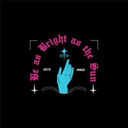 Vector Streetwear Hand-Styled T-shirt Illustrationsのイラスト素材