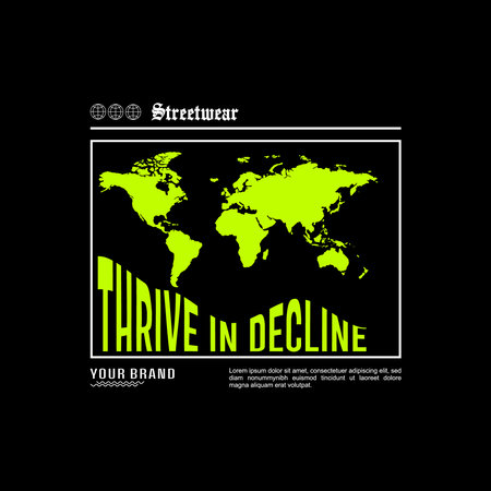 Urban Aesthetics Latest Graphic Designs for Street Wear T-shirtsのイラスト素材