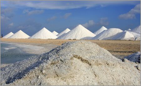 Salt mountainsの写真素材