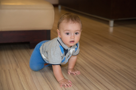 pretty little baby boyの写真素材