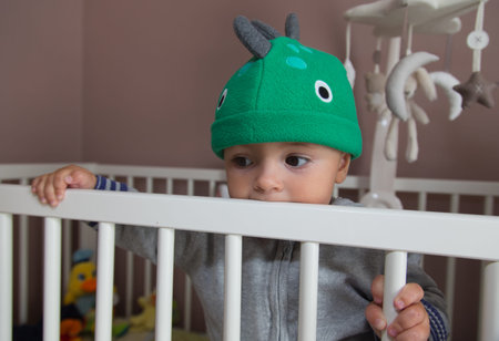 pretty little baby boyの写真素材