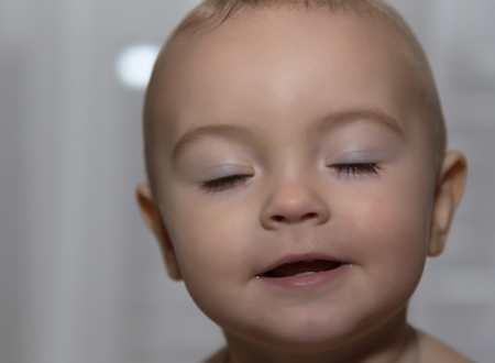 pretty little baby boyの写真素材