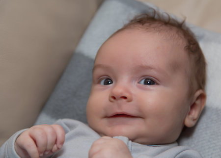 pretty little baby boyの写真素材