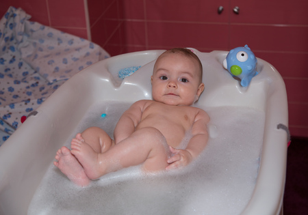 pretty little baby boyの写真素材